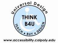 Universal Design - Think before you teach, buy, design