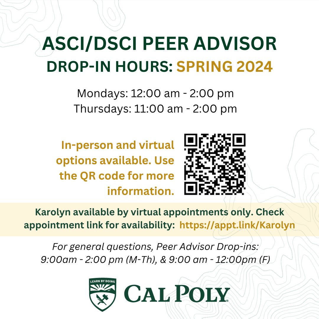 Academic Advising - Animal Science Department - Cal Poly, San Luis Obispo