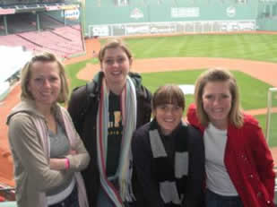 Students at Fenway Park