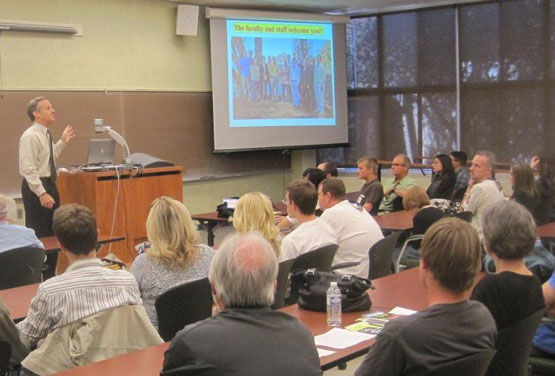 Al Estes talks at Open House