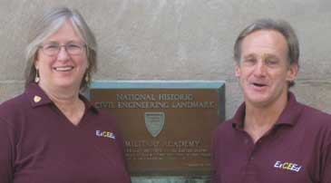 Estes and Caldwell at Millitary Academy