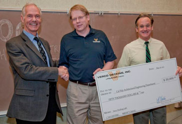 Verco Lab Dedication Big Check Ceremony