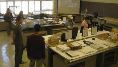 Visitors in labs