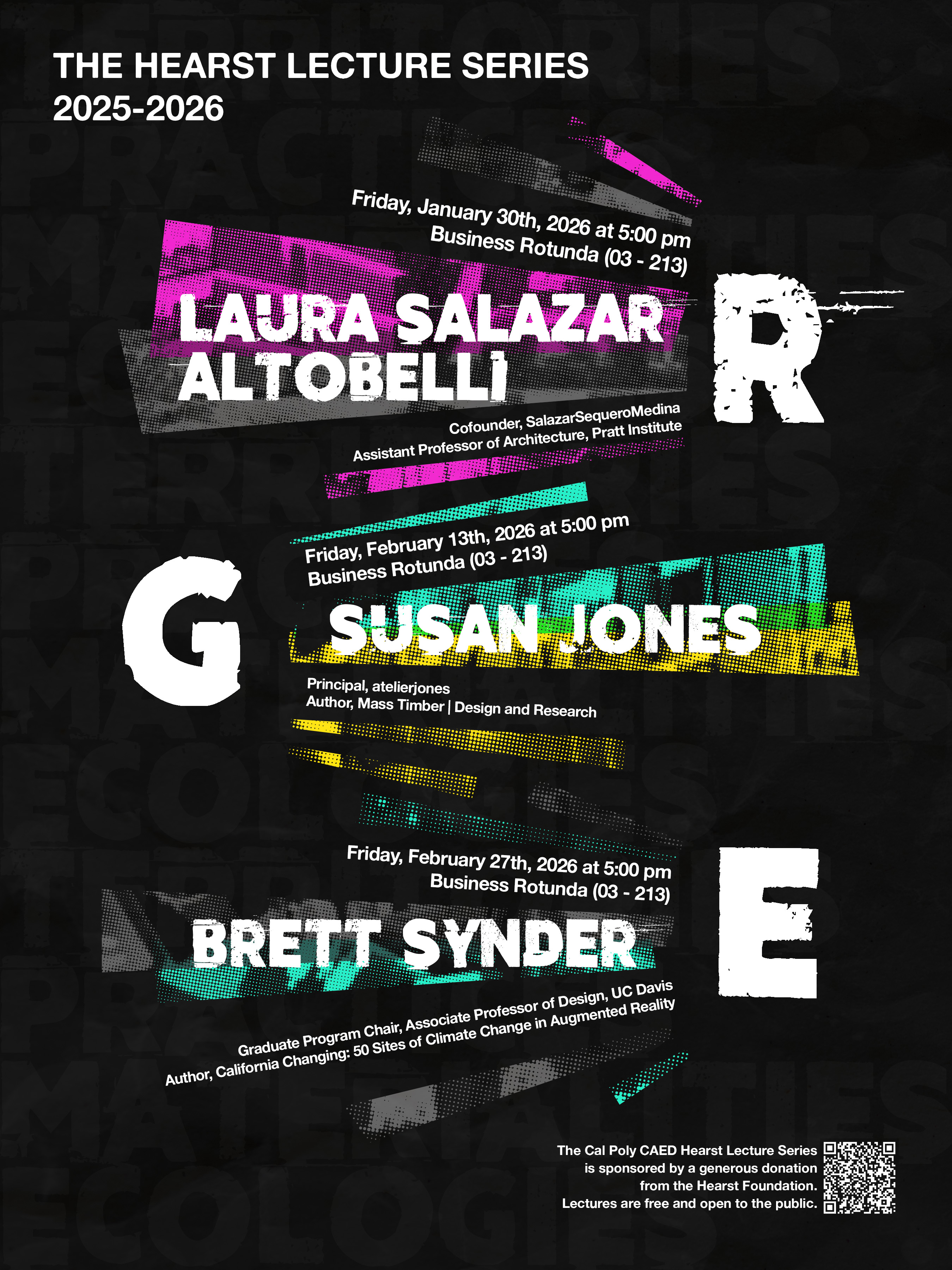 Hearst Lecture Series poster for Fall 2025.