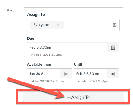 Assign to - ADD