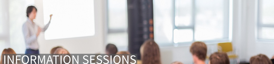 Information Sessions Header