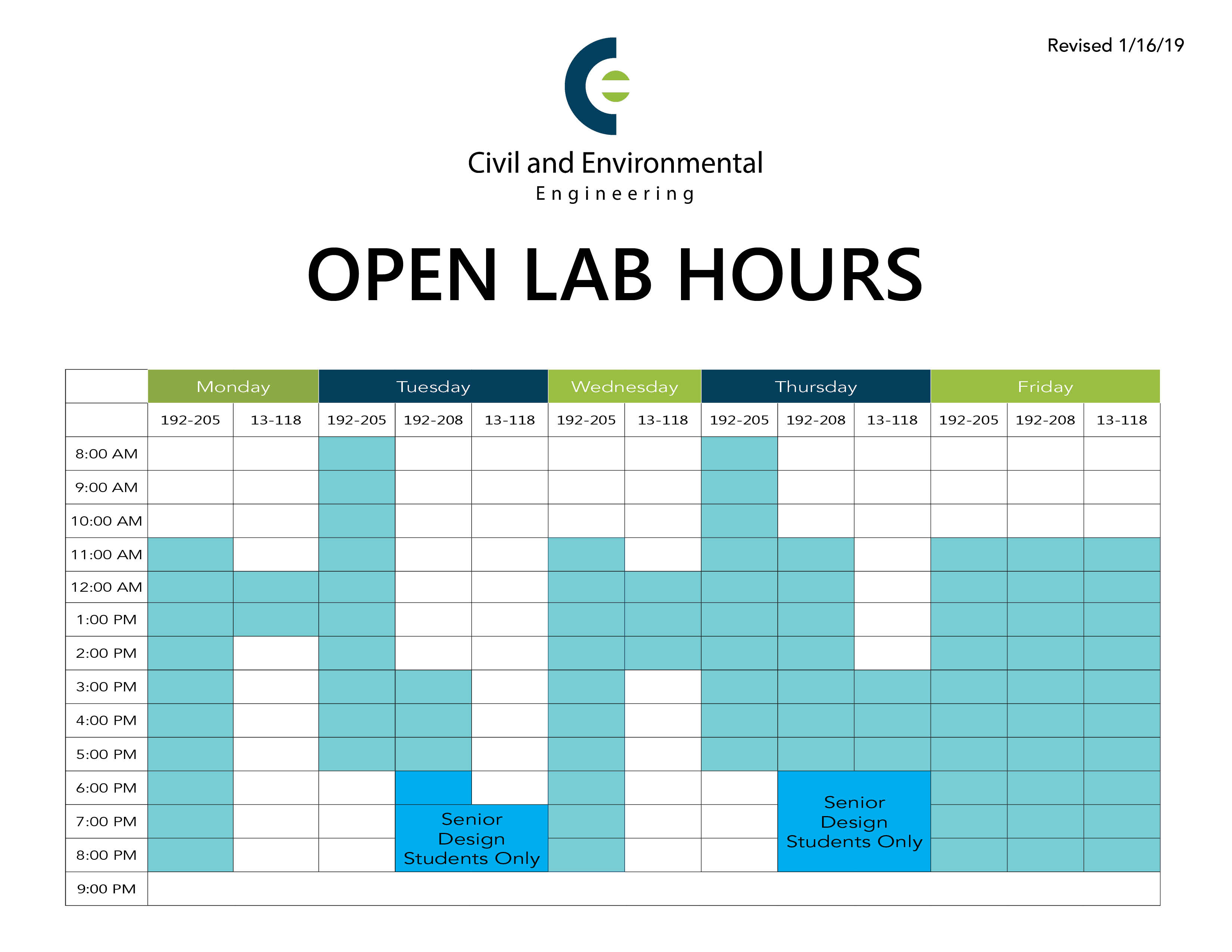 Open Lab Hours Open Lab Hours