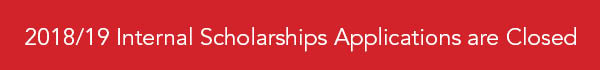2018/19 Internal Scholarship Application is Closed 2018/19 Internal Scholarship Application is Closed