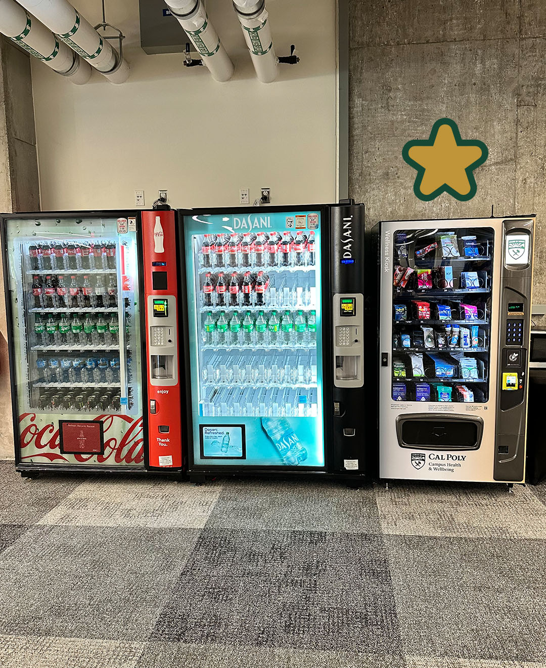 Vending Machine at Robert E. Kennedy Library first floor