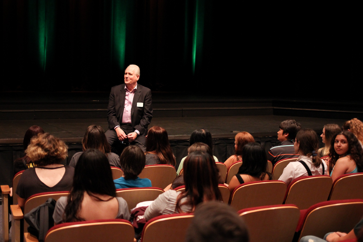 The dean welcomes students to an event celebrating diversity