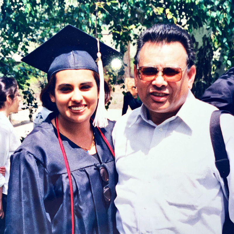 Sarah Khan and Father