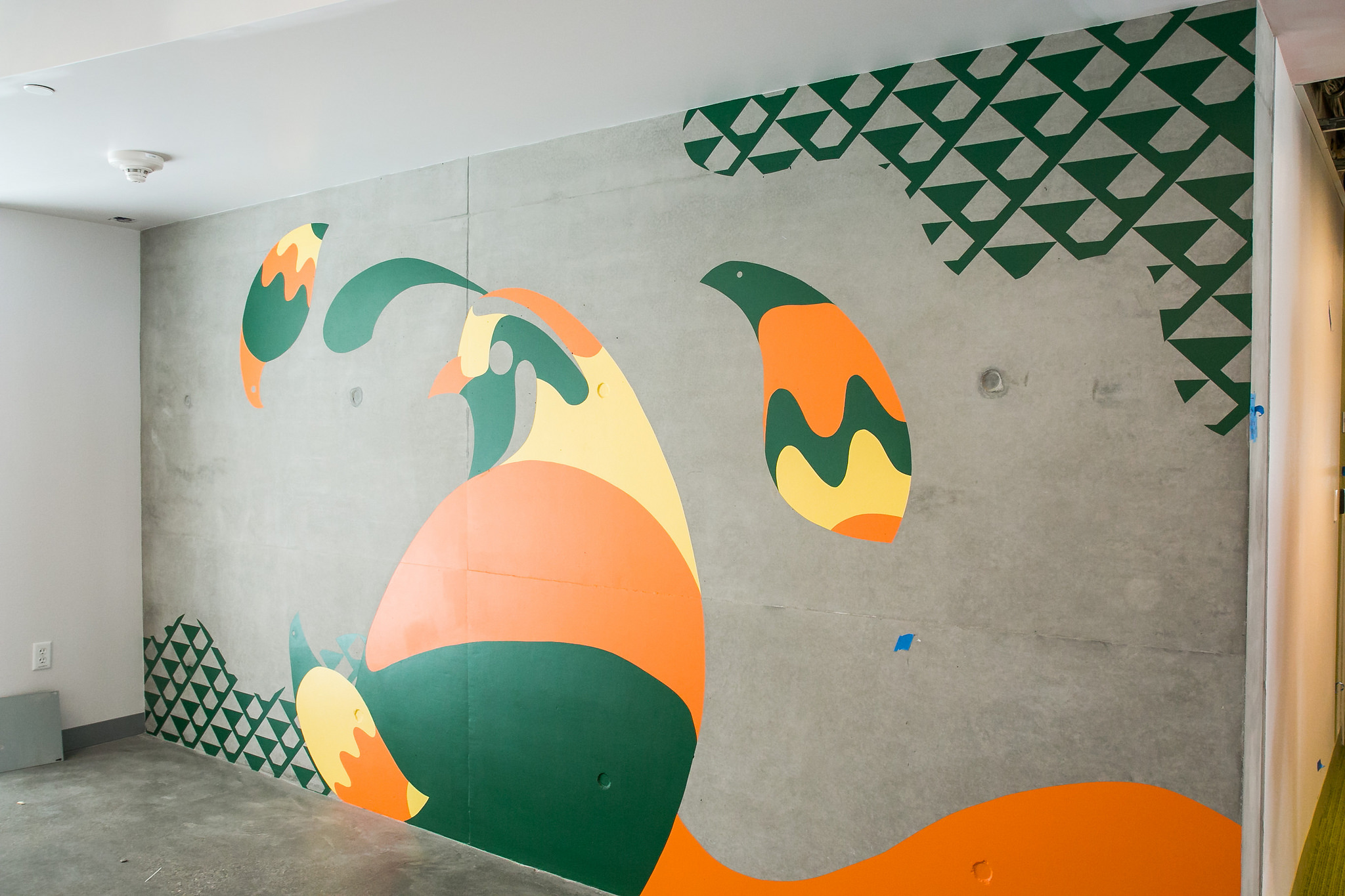 Art and Design Students Work on Murals for New Cal Poly Housing