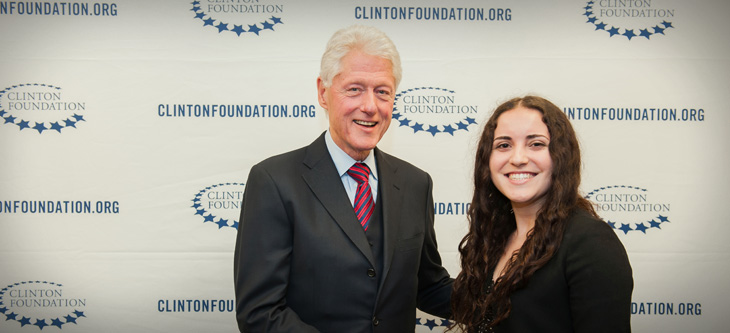 LAES major interns at Clinton Foundation