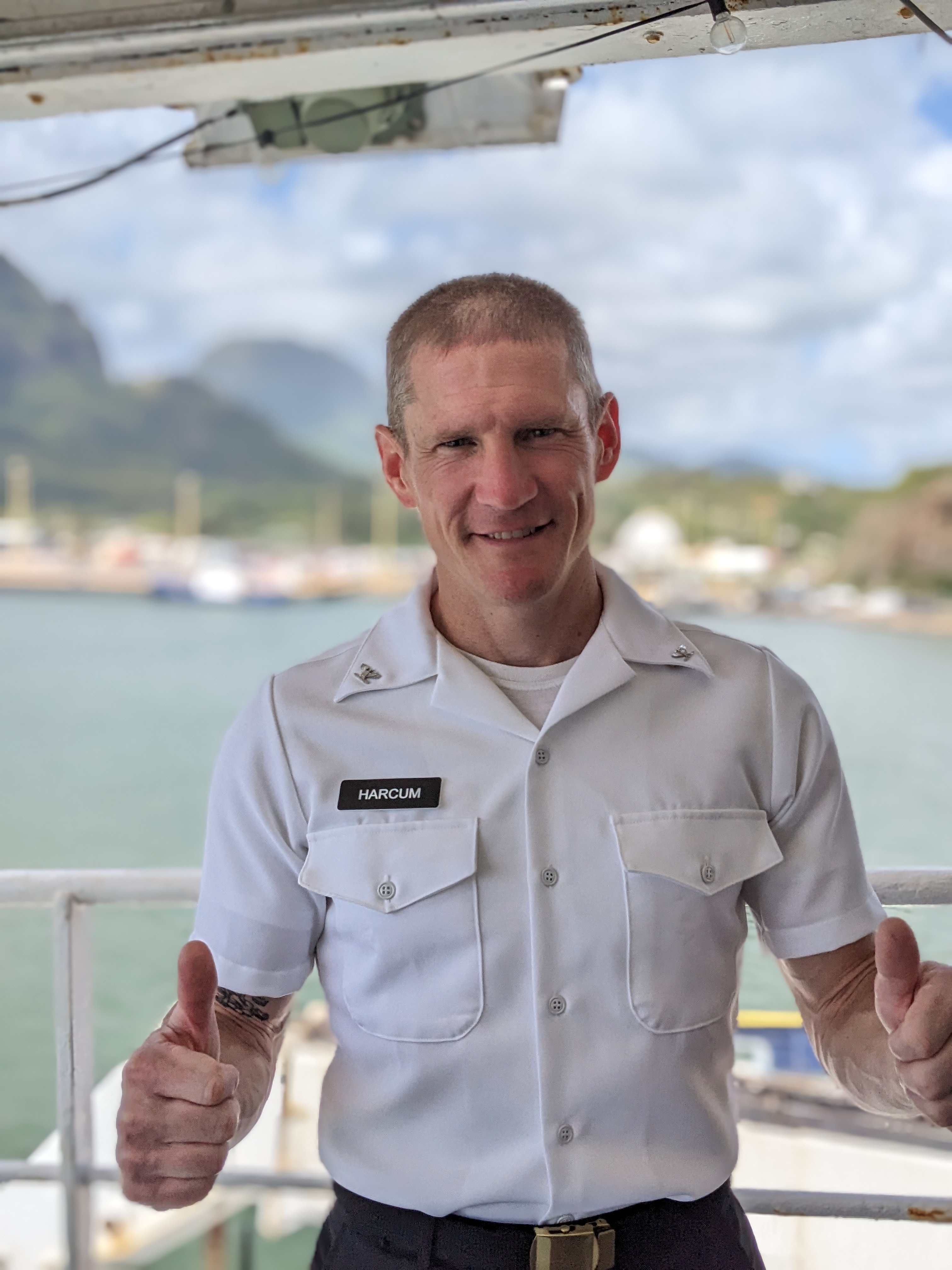Picture of Jay Harcum wearing a Corps of Cadet uniform