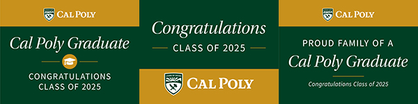 Cal Poly Graduate lawn signs