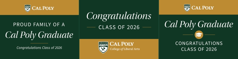 Cal Poly Graduate lawn signs