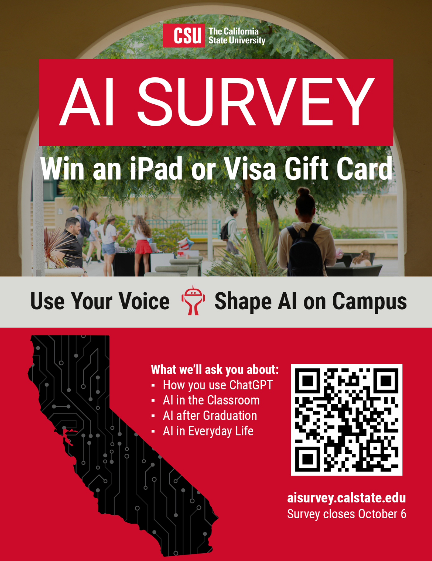 Flyer for the AI survey