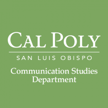 Cal Poly COMS department logo with a green background