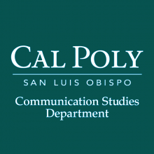 Cal Poly COMS department logo with a teal background