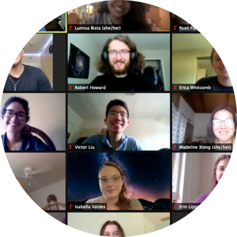 A screenshot from the Zoom workshop with Cal Poly and Yale students