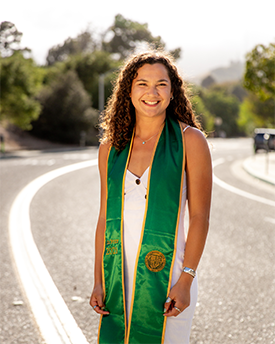 A graduation photo of Abigail McIntyre.