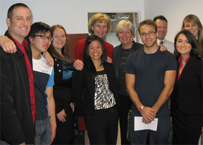Representative Capps with faculty and students