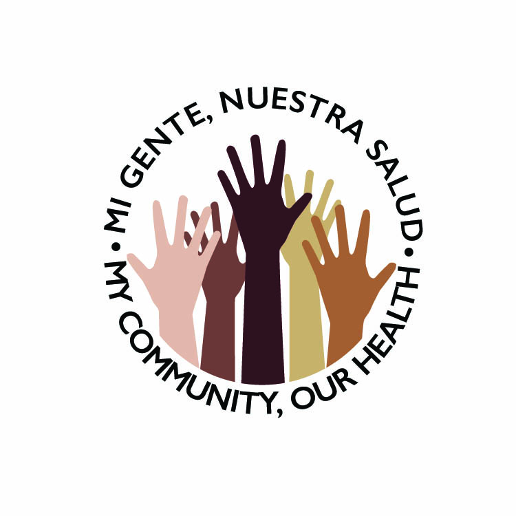 The logo for Mi Gente, Nuestra Salud.