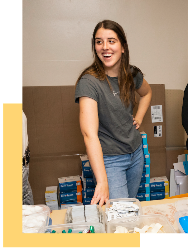 Amelia Johnson volunteers at the SLO Bangers Syringe Exchange and Overdose Prevention Program. 