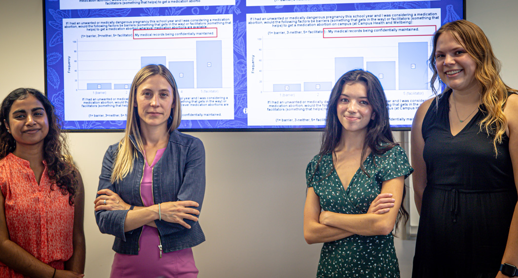 Cal Poly professor Christine Hackman and research students