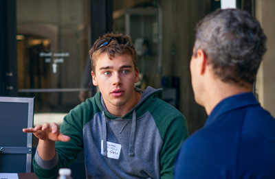 Student at Bailey College Innovation Gathering