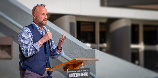 Dean Wendt at Bailey College Student Research Conference