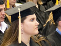 Student at graduation.