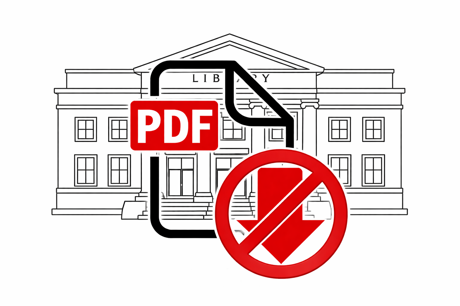 library with no download of pdf resources