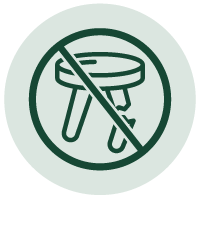 Furniture damage prohibited.