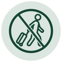 Out-of-town guests prohibited.