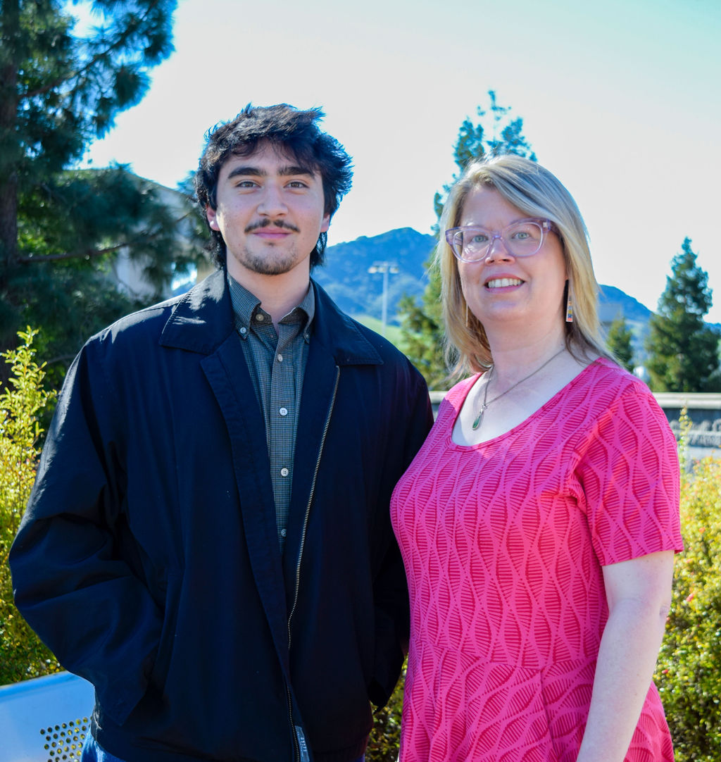 Abraham Zamora with Sandi Clement.