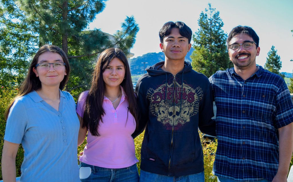 Christopher Tumbokon and Caitlin Osorio with Carlos Diaz Alvarenga and Sachiko Matsumoto.