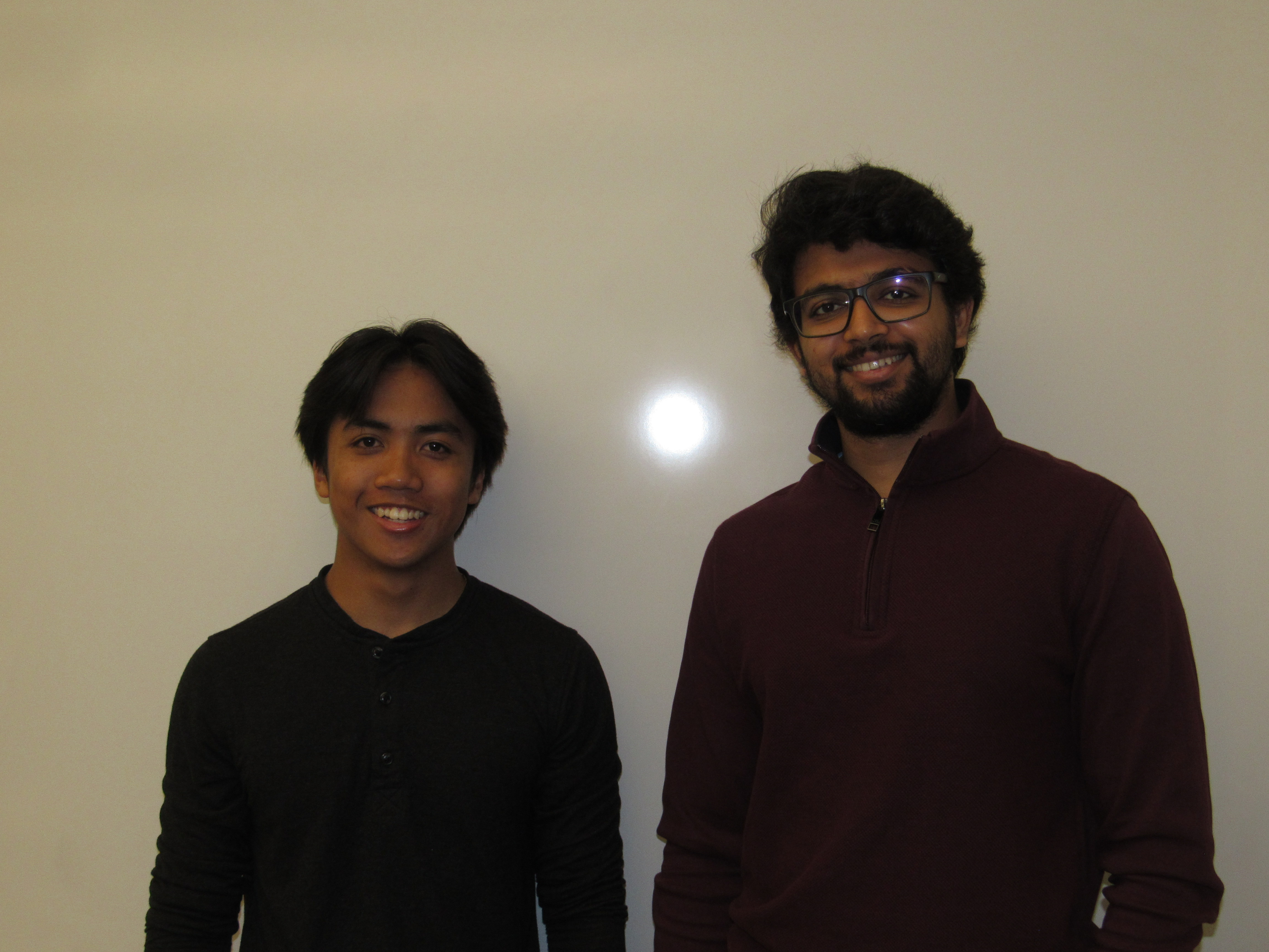 Noah Barhalan with Aditya Chivate.