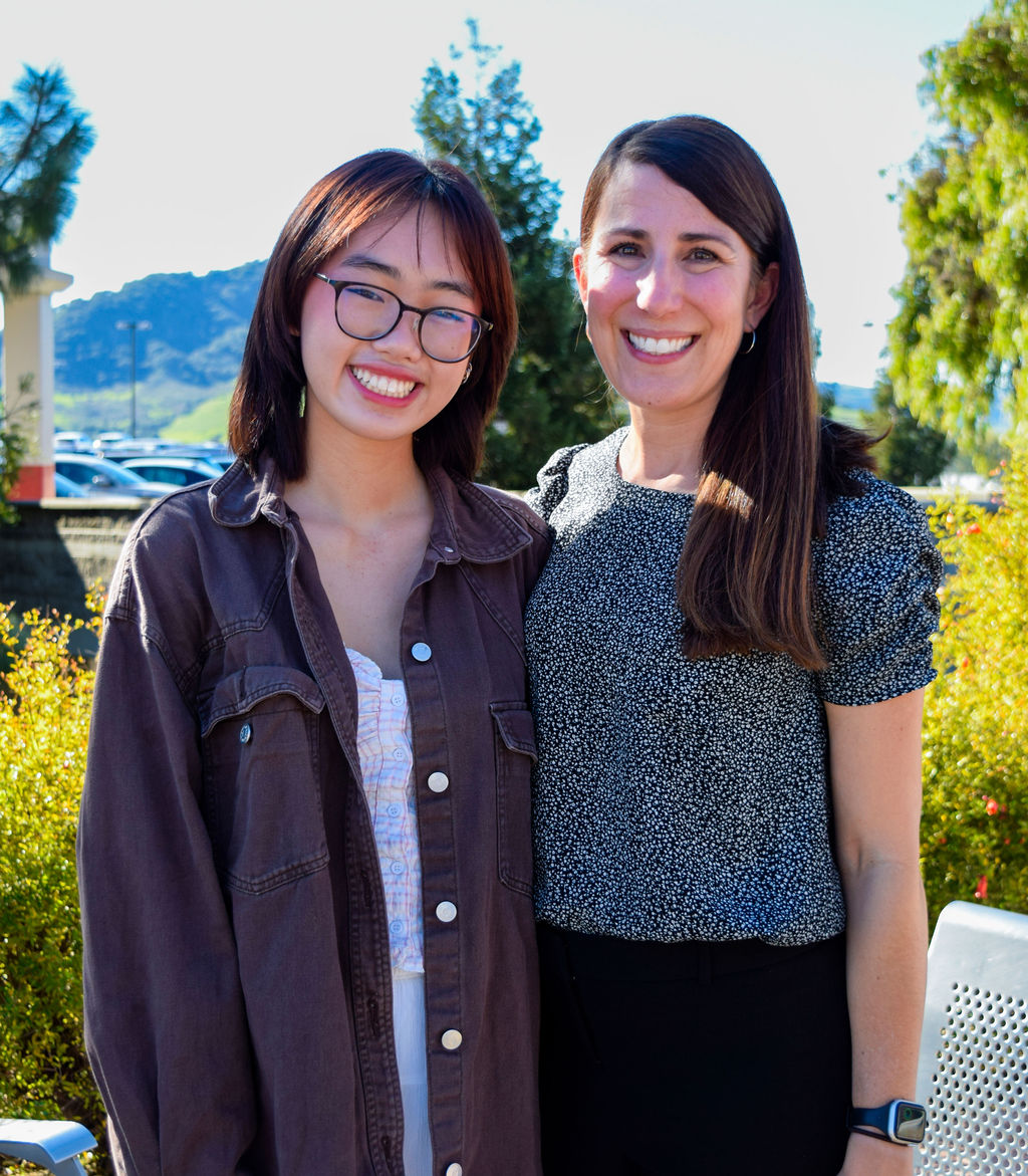 Tri-An Pham with Dr. Alison Ventura.