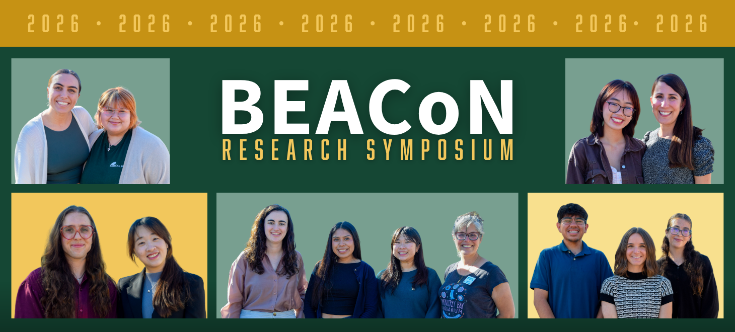 "BEACoN Research Symposium 2026" banner with a collage of faculty and student research groups.