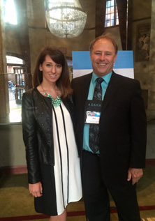 Kelsea with Dr. Hendricks at the award ceremony