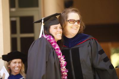 Megan Slocum with Dr. Brenda Helmbrecht