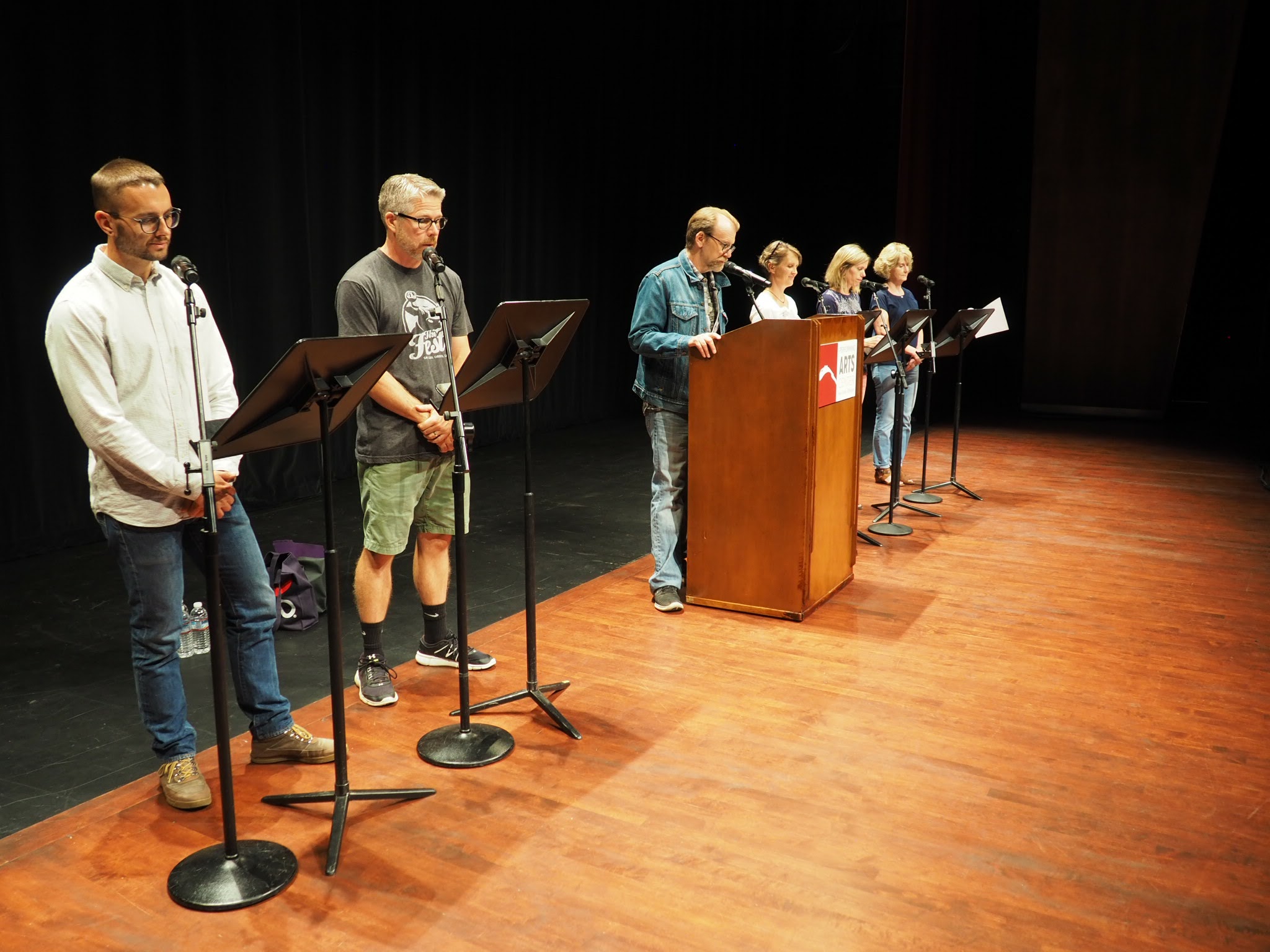 George Saunders Reading Rehearsal 