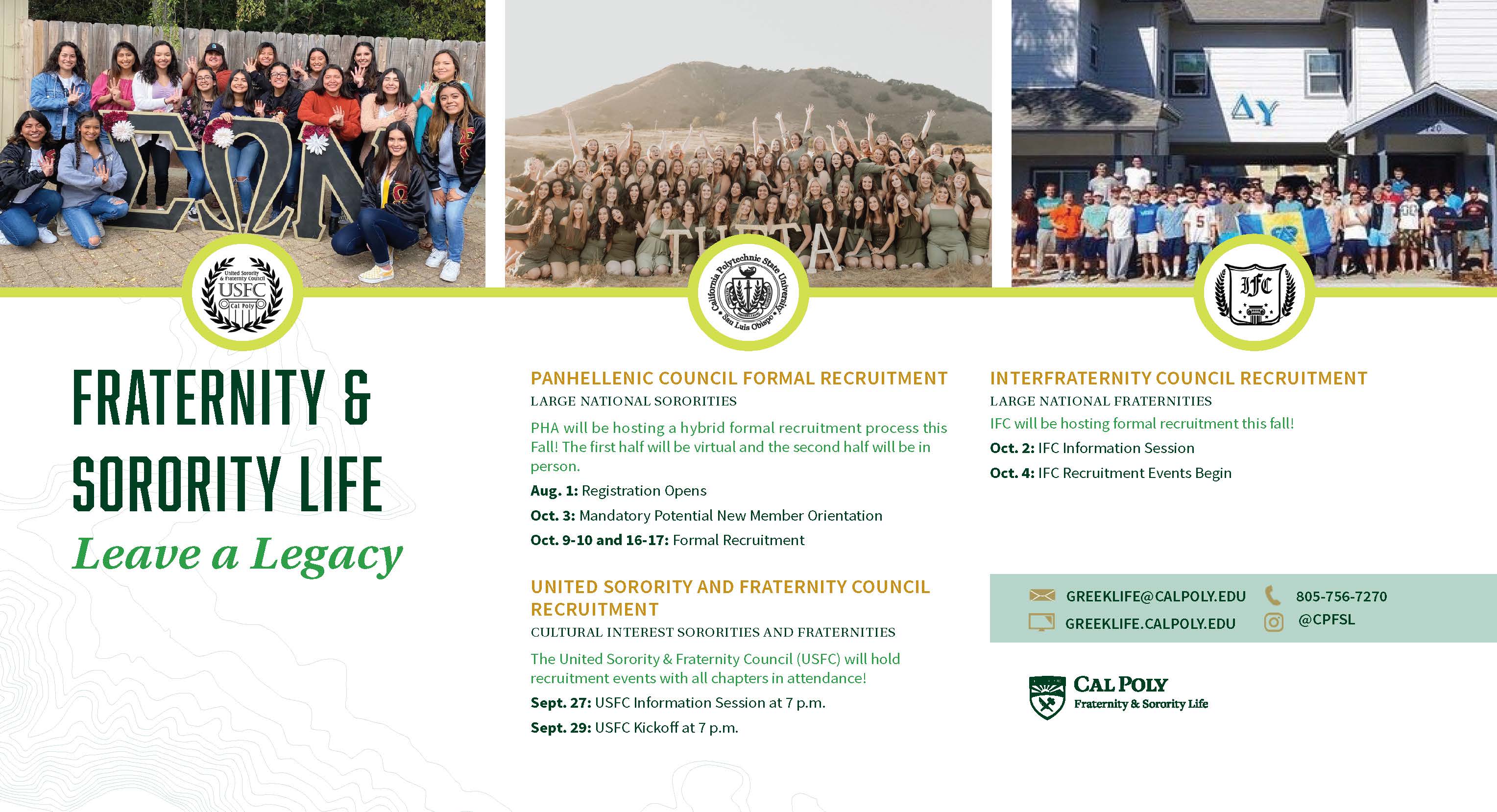 Home - Fraternity & Sorority Life - Cal Poly, San Luis Obispo