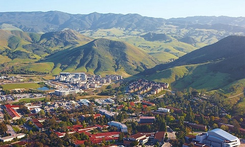 Aerial view of the Cal Poly campus