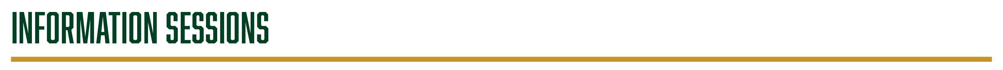 Information Sessions Header
