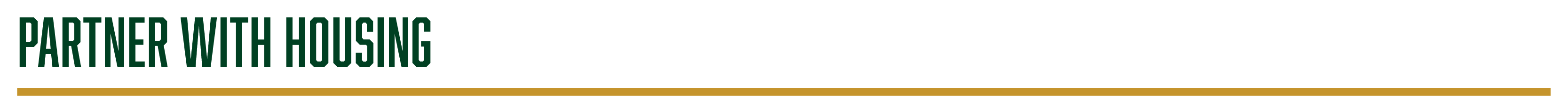 Partner with housing 