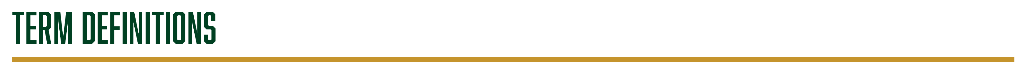Term Definitions Header