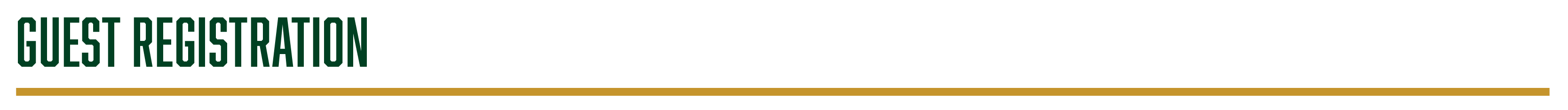 Guest Registration Header