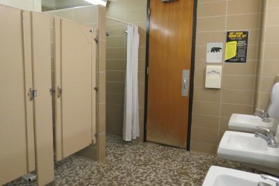  Full bathroom with stalls